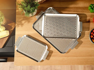 BBQ-BRETT I RUSTFRITT STÅL 33×18 CM - 3