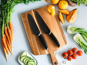 2-DELE KOKKE-SANTOKU KNIVSETT - 2