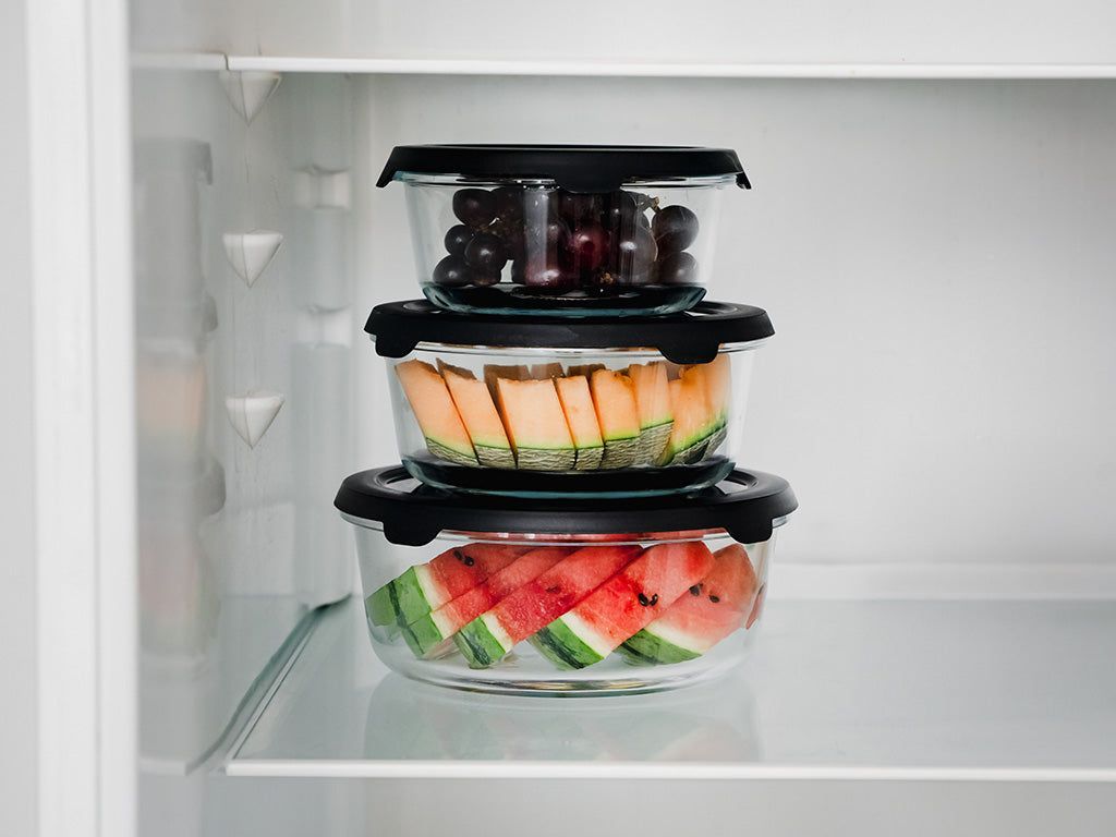 RUNDT VAKUUM GLASSBEHOLDER - POSE SETT - 2