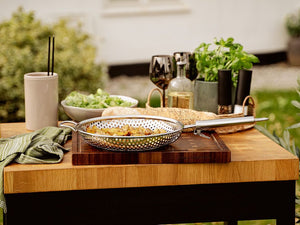 BBQ GRILLPANNE MED AVTAGBART HÅNDTAK 28 CM - 7