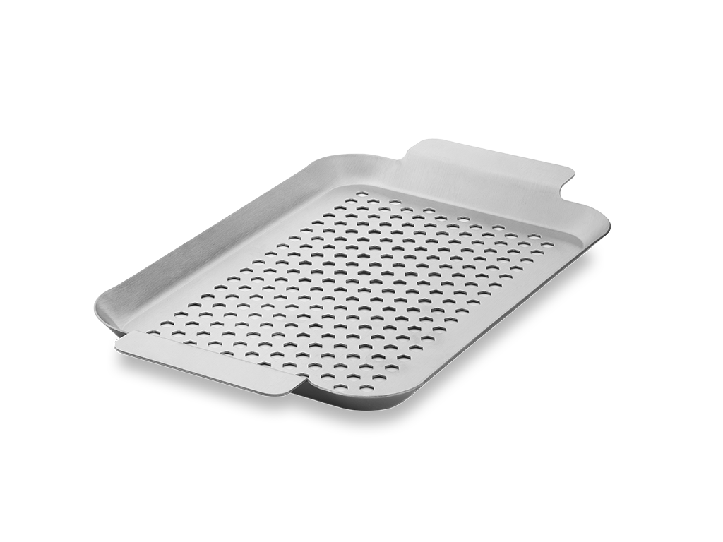 BBQ-BRETT I RUSTFRITT STÅL 33×18 CM - 1