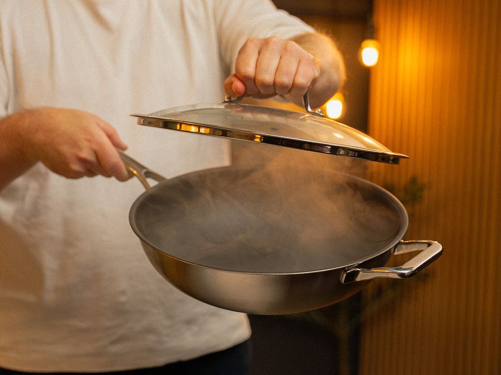 ZERO – NATURLIG NON-STICK WOKPANNE 30 CM - 8