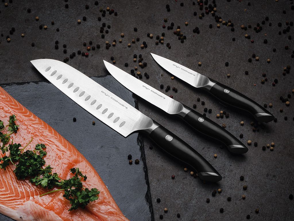 3-DELE SANTOKU-UNIVERSAL-ROT KNIVSETT - 2